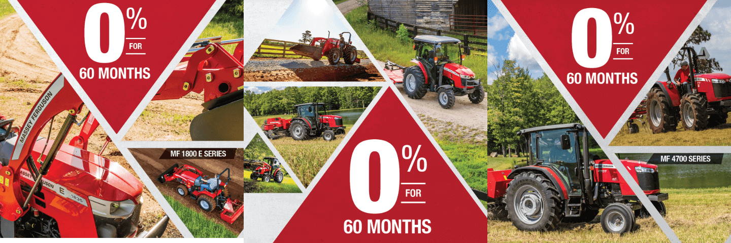 Massey Ferguson GC1800 Series 0% for 60 months apr promo
